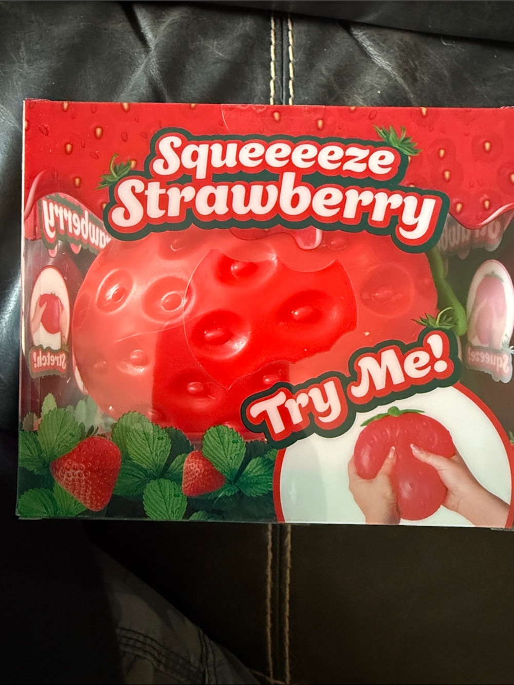New Sunny Days Squeeeeze Strawberry Stress Toy - Red